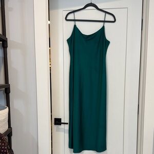 J. Crew Elegant Green Midi Dress